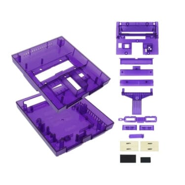 Color Shell for Super Nintendo SNES Replacement – Clear Purple