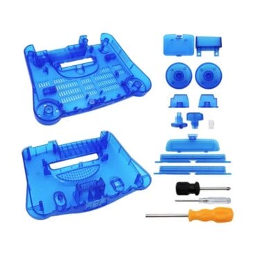 Custom Color Shell for Nintendo 64 N64 Replacement – Clear Blue