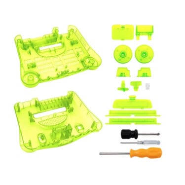 Custom Color Shell for Nintendo 64 N64 Replacement – Clear Lime Green