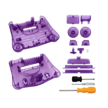 Custom Color Shell for Nintendo 64 N64 Replacement – Clear Purple