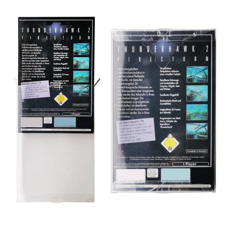 Sega Saturn Game Protection Box Sleeve PAL